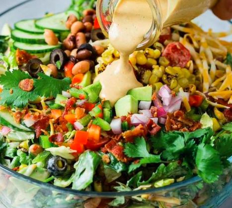 Avocado sweet basil salad