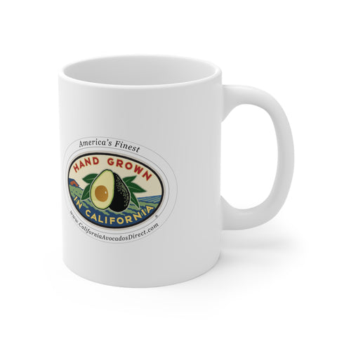 "AVO LOVE/HAND GROWN" Ceramic Mug 11oz