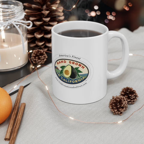 "AVO LOVE/HAND GROWN" Ceramic Mug 11oz