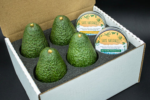 Mauna Loa Skin Care Gift Box - 4 Avocados, Shampoo, Conditioner