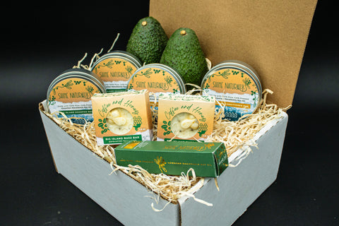 Mauna Loa Skin Care Gift Box - 2 Avocados, 1 Oil, 2 Soap Bars, 2 Shampoo, 2 Conditioner