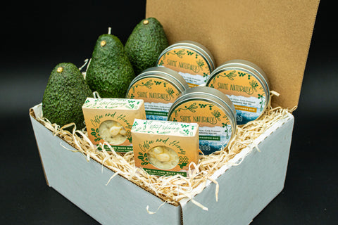 Mauna Loa Skin Care Gift Box - 3 Avocados, 2 Soap Bars, 2 Shampoos, 2 Conditioners