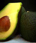 Fresh California avocado halves with rich green flesh and pit, perfect for healthy recipes and gift boxes