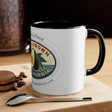 Load image into Gallery viewer, CA Avocado/&quot;Hand Grown&#39; Coffee Mug - 4 Avocados and Coffee Mugs
