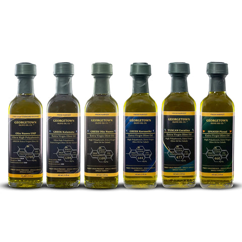 6 Bottle Variety Pack | Ultra High Polyphenols Extra Virgin Olive Oil