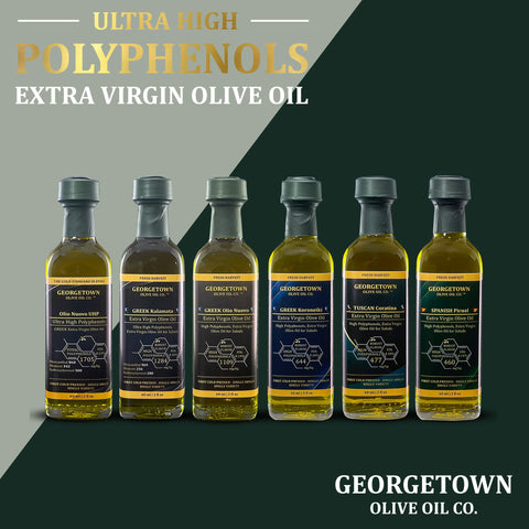 6 Bottle Variety Pack | Ultra High Polyphenols Extra Virgin Olive Oil