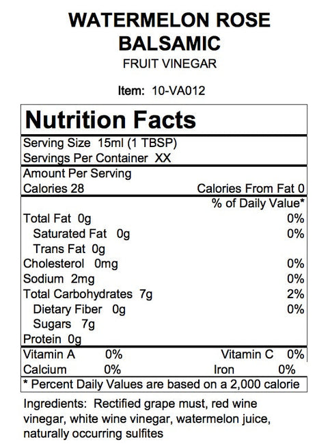 Watermelon Rosé Fruit Vinegar
