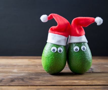 Holiday "Give a Gift" box of 24 Avocados with gift bags and bows